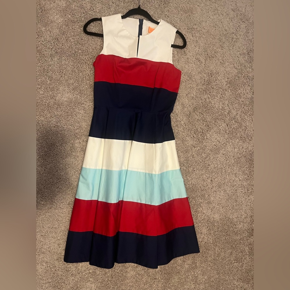 Colorful Striped Sleeveless Dress